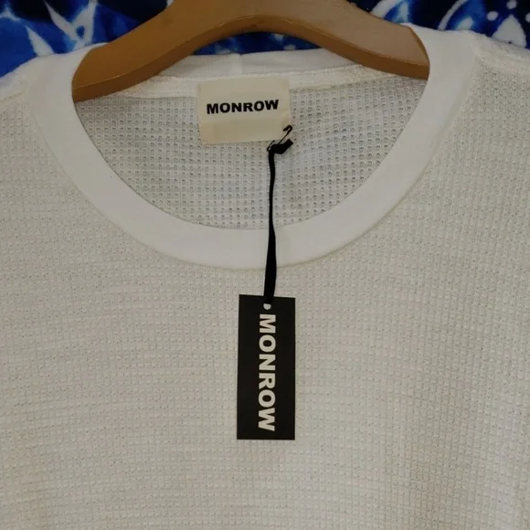 Monrow thermal Long sleeve crewneck XL - Picture 3 of 5